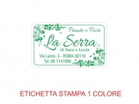 Etichette adesive per fioristi, fiorai e vivaisti  (mm 37X22)  (cod.98G)